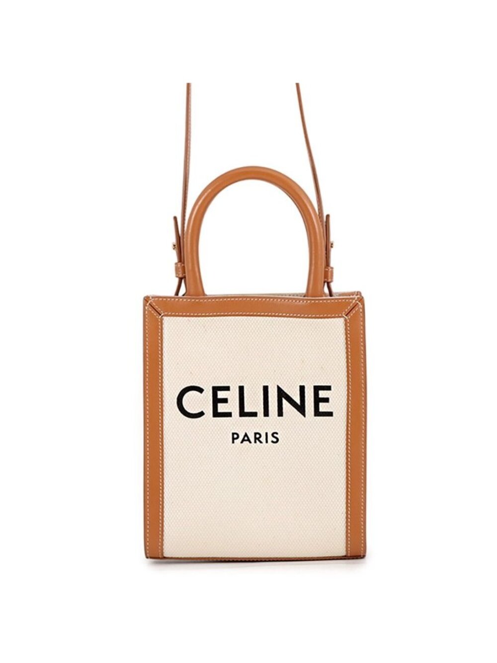Celine Vertical Cabas Mini Logo 2-Way Shoulder Bag